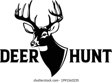 Deer Hunt Logo Template, Unique and Fresh Deer Vector, Great to use as your deer hunting actvity. 