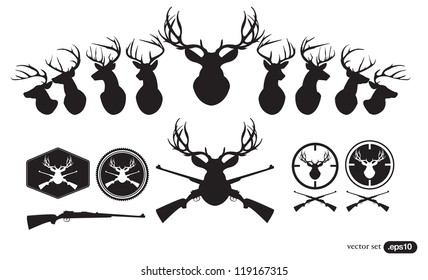 Deer Hunter Heads Set