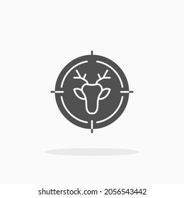 Icono de Deer Hunter. Estilo glifo o sólido. Ilustración vectorial. Disfruta de este icono para tu proyecto.