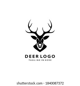 Head Deer Vintage Logo Vector Illustration Stock Vector (royalty Free 