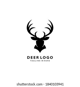 Logo-Designs, Vorlage und Vektorgrafik von Hirschjägern