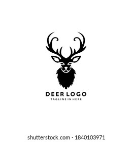 Logo-Designs, Vorlage und Vektorgrafik von Hirschjägern