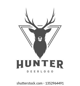 deer hunter logo illustration