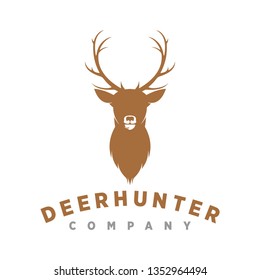 deer hunter logo illustration