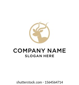 deer hunter logo type, template, and vector