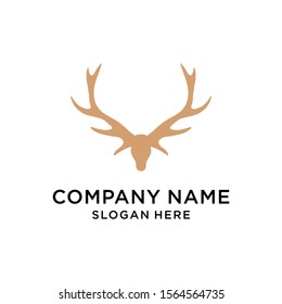 deer hunter logo type, template, and vector