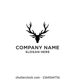 deer hunter logo type, template, and vector
