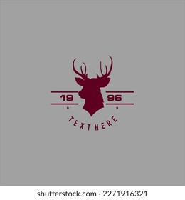 deer hunter logo type, template, and vector