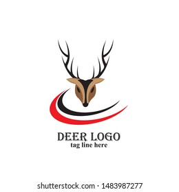 deer hunter vector design template
