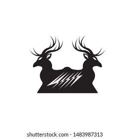 deer hunter vector design template
