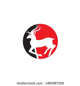 deer hunter vector design template
