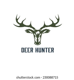 deer hunter vector design template