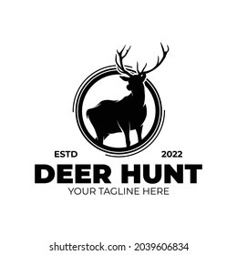 Deer hunting club logo design