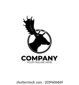 Deer hunting club logo design