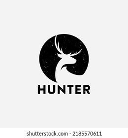 deer, hunting, flat and vintage design collection templates.