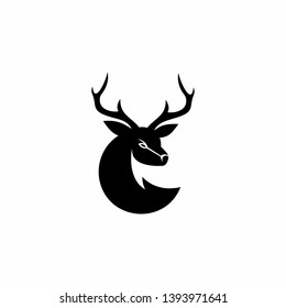 Deer Hunting Logo Vector Stock