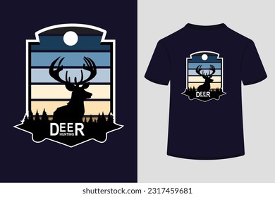 Deer hunting T shirt design