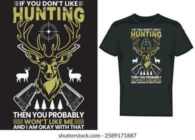 Deer Hunting  T shirt Design