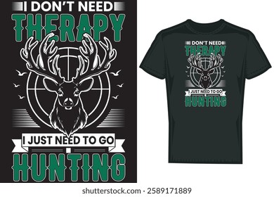 Deer Hunting  T shirt Design