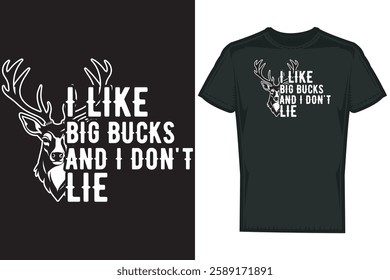 Deer Hunting  T shirt Design