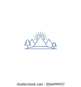 Deer hunting tent icon vector