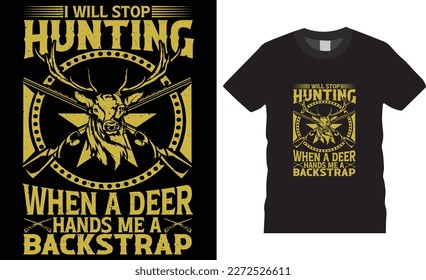 Deer hunting therapy vector t-shirt design template.  Typographic grunge hunting unique quotes. ready for print, shirts, pod, poster, apparel.
