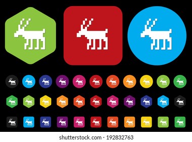 deer icon / button