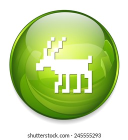 deer icon / button