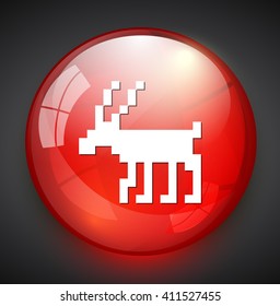 deer icon / button