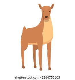 Deer icon cartoon vector. Forest animal. Wild baby