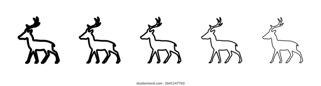Deer icon concept. graphic design, logo, Web, UI.