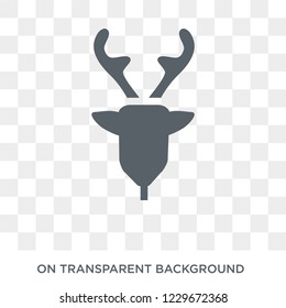 Deer icon. Deer design concept from Christmas collection. Simple element vector illustration on transparent background.