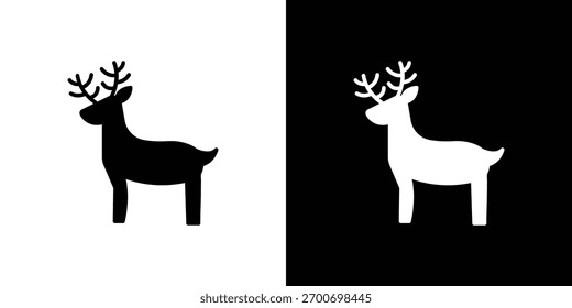 Deer icon design concept. vector flat icons