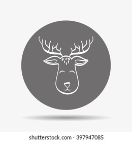 Deer icon design, vector illustration