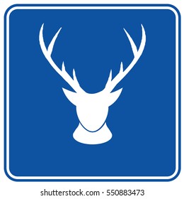 Deer icon design,clean vector