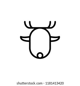 deer icon. Element of autumn icon for mobile concept and web apps. Thin line deer icon can be used for web and mobile