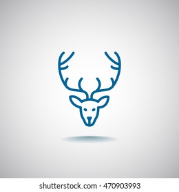  Deer icon Flat .