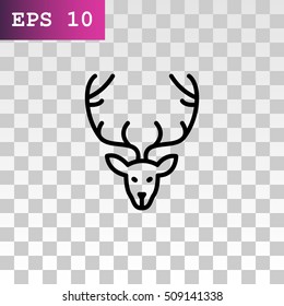  Deer icon Flat .