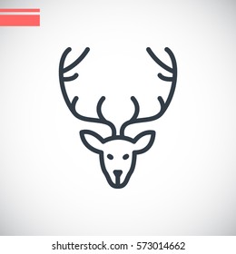  Deer icon Flat .