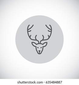  Deer icon Flat .