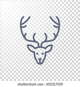  Deer icon Flat .