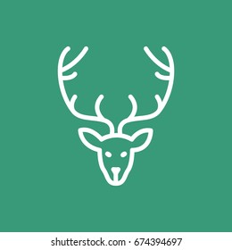  Deer icon Flat .