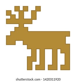 deer icon. flat illustration of deer vector icon for web