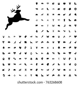 Deer icon illustration isolated vector sign symbol. animals icon set for web and mobile.
