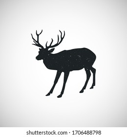 Icono de ciervo. Ilustración del concepto vectorial para el diseño. aislado en un fondo blanco