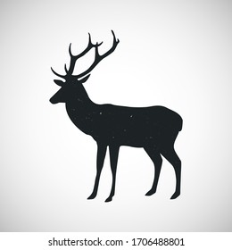 Deer icon. Illustration of vector concept for design. isolated in a white background