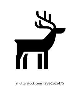 deer icon illustration vector isolated