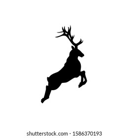 Deer icon isolated on white background. Vector illustration. EPS 10