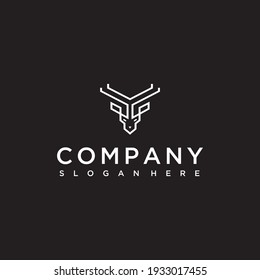 Deer icon  logo design illustration vector template