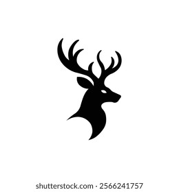 Deer icon logo design template isolated illustration